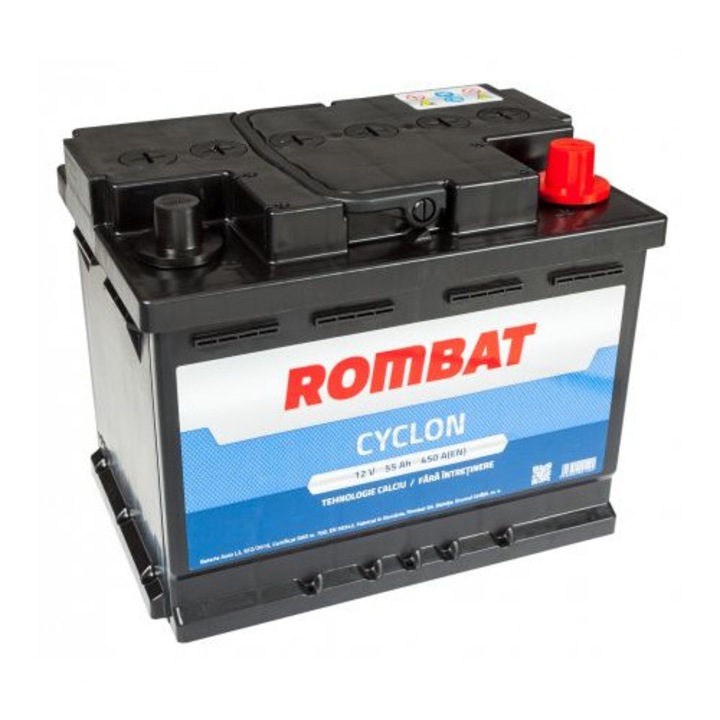 Baterie Auto Rombat Cyclon 55AH 450A 12V