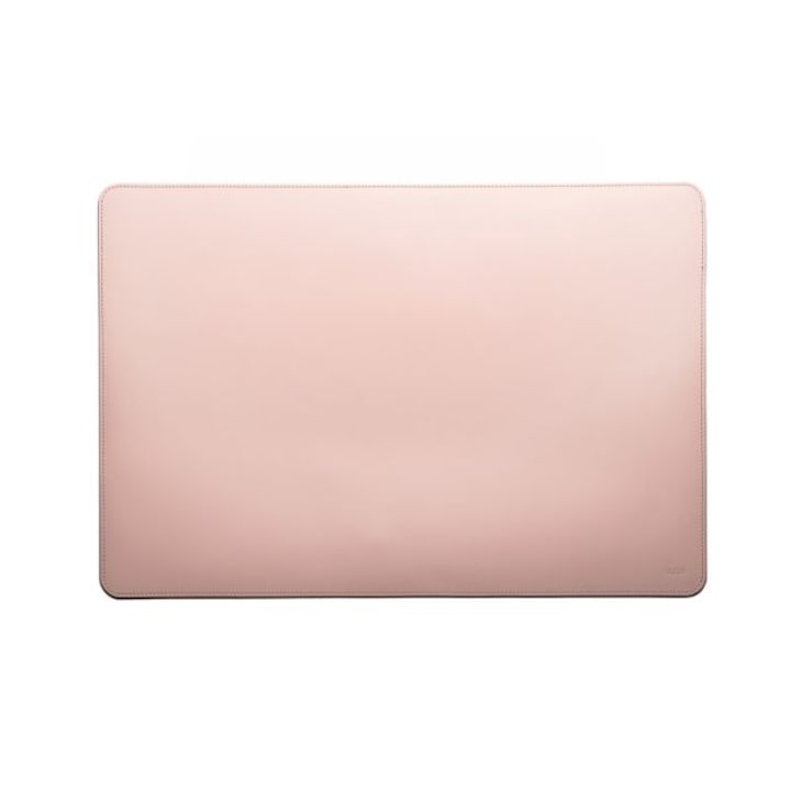 Mapa birou din piele naturala reciclata, pentru protectie birou, roz pudra, Origin