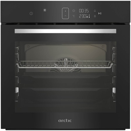 Cuptor incorporabil Arctic ARVIM144BMS, Electric, 71 l, Autocuratare catalitica, AeroCooking, Control touch, Gatire 3D, Rafturi telescopice, Clasa A+, Negru