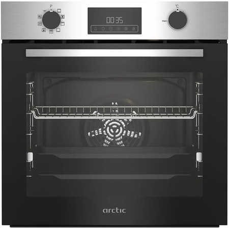 Cuptor incorporabil Arctic ARVIM1830XMP, Electric, 71 l, Autocuratare pirolitica, AeroCooking, Control touch, Gatire 3D, Clasa A+, inox