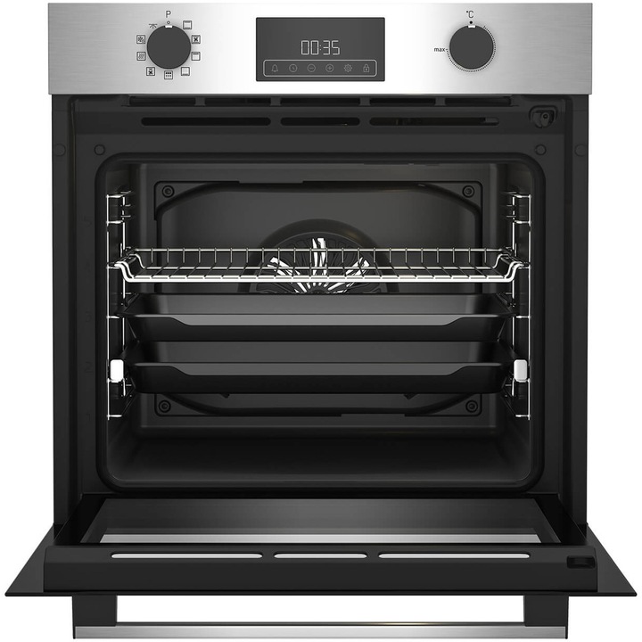 Cuptor incorporabil Arctic ARVIM1830XMP, Electric, 71 l, Autocuratare pirolitica, AeroCooking, Control touch, Gatire 3D, Clasa A+, inox