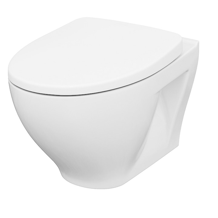 Cersanit K701-262-ECO falra szerelhető slim kerámia WC, alsó öblítéses, fehér