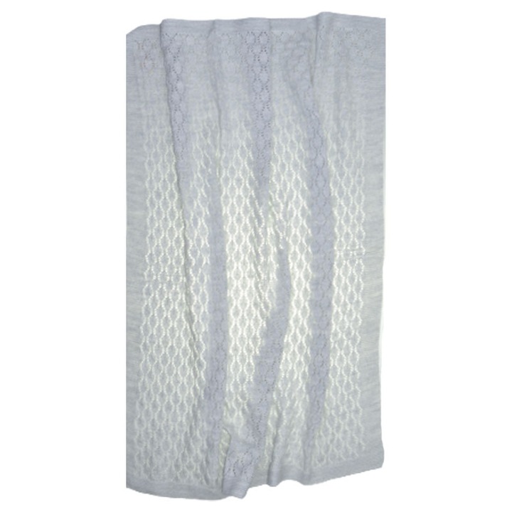 Kötött akril takaró gyerekeknek 90 x 80 cm Story Baby 080823-2, szürke