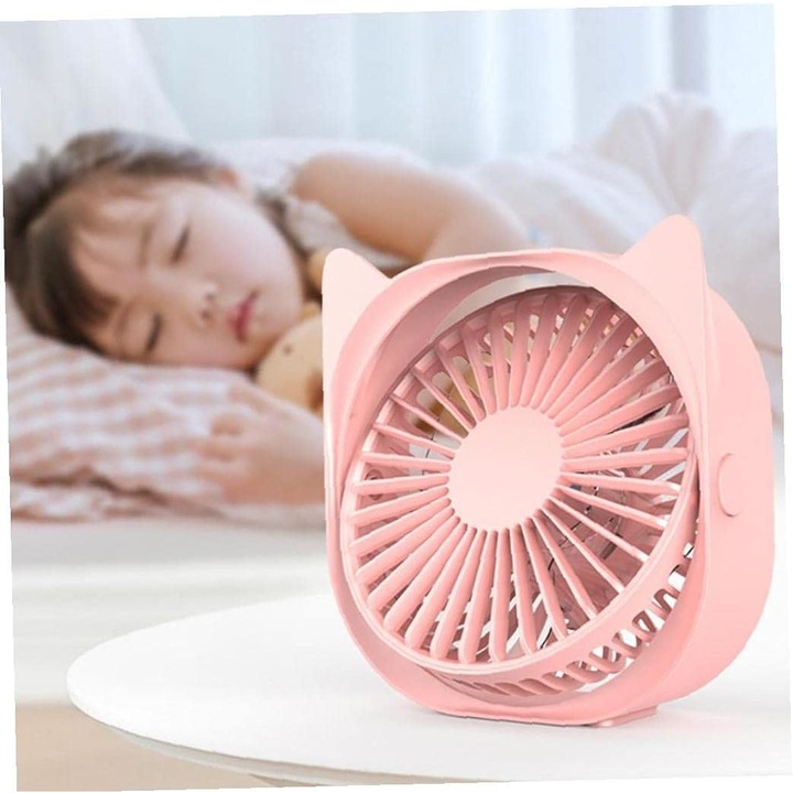 Ventilator de masa, USB, Roz