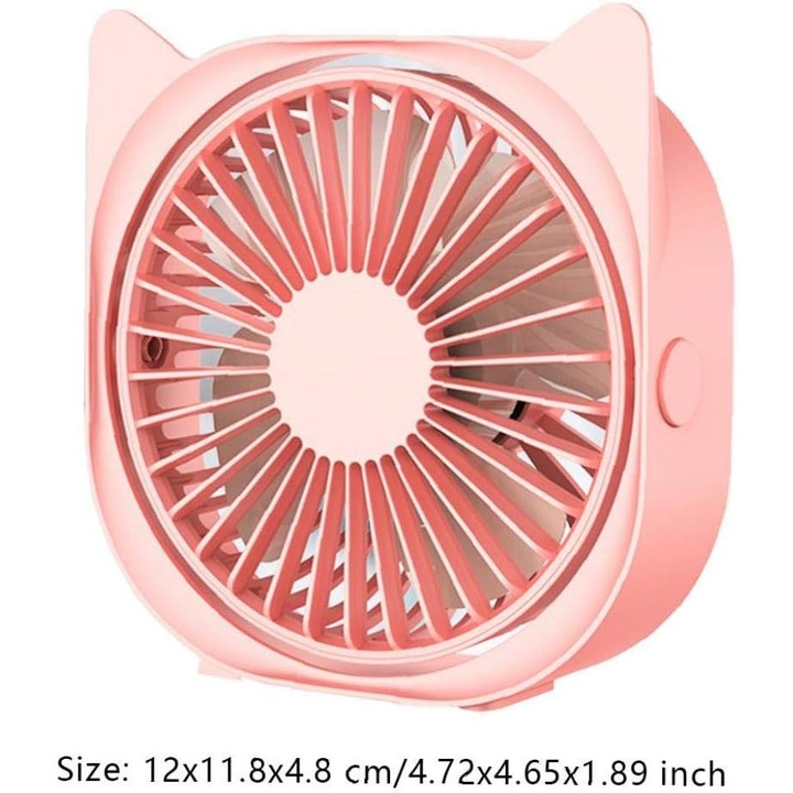 Ventilator de masa, USB, Roz
