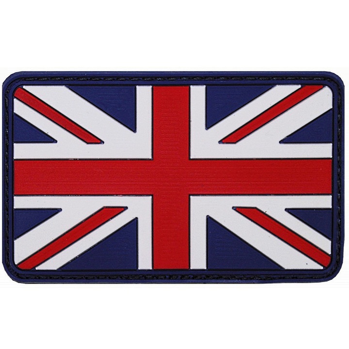 Petic cu velcro Marea Britanie, Demobil, 8x5 cm
