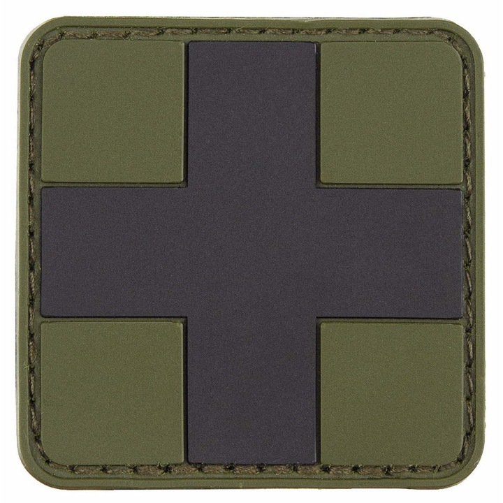 Petic Prim Ajutor, MFH, 5x5 cm, Verde masliniu