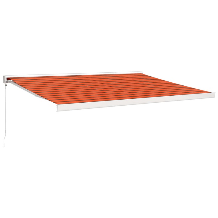 Copertina retractabila portocaliu/maro 4 vidaXL,5x3 m, textil/aluminiu, 53.31 kg 3154544