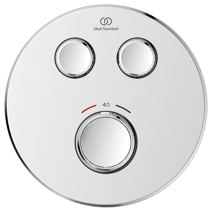 Baterie Ideal Standard Ceratherm Navigo, Pentru dus, Alama, Crom