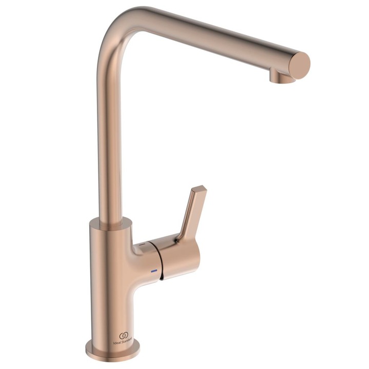 Csaptelep Ideal Standard Gusto, Konyhai, Kifolyó 360°-os elforgatási szöggel, Régi réz