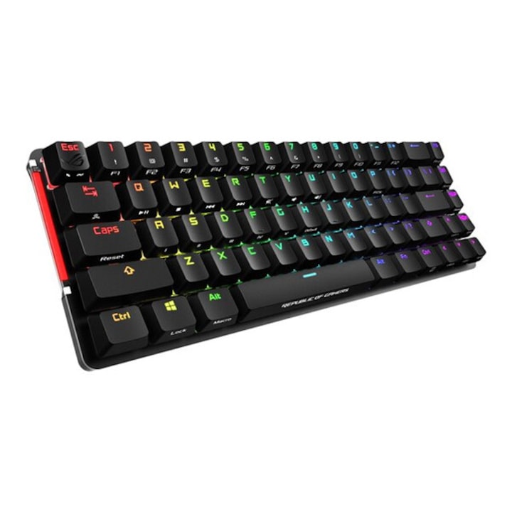 Клавиатура Asus M601 ROG Falchion, Геймърска, Безжична и USB, Механична, RGB Подсветка