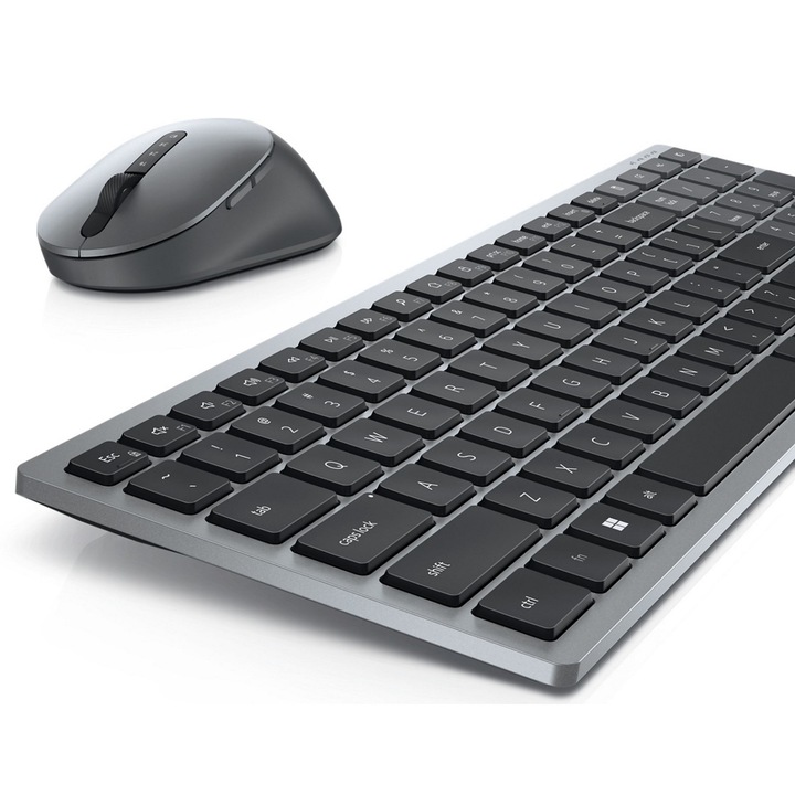 Комплект клавиатура и мишка Dell KM7120W, 580-AIWM, Безжични, С модерeн и компактен дизайн