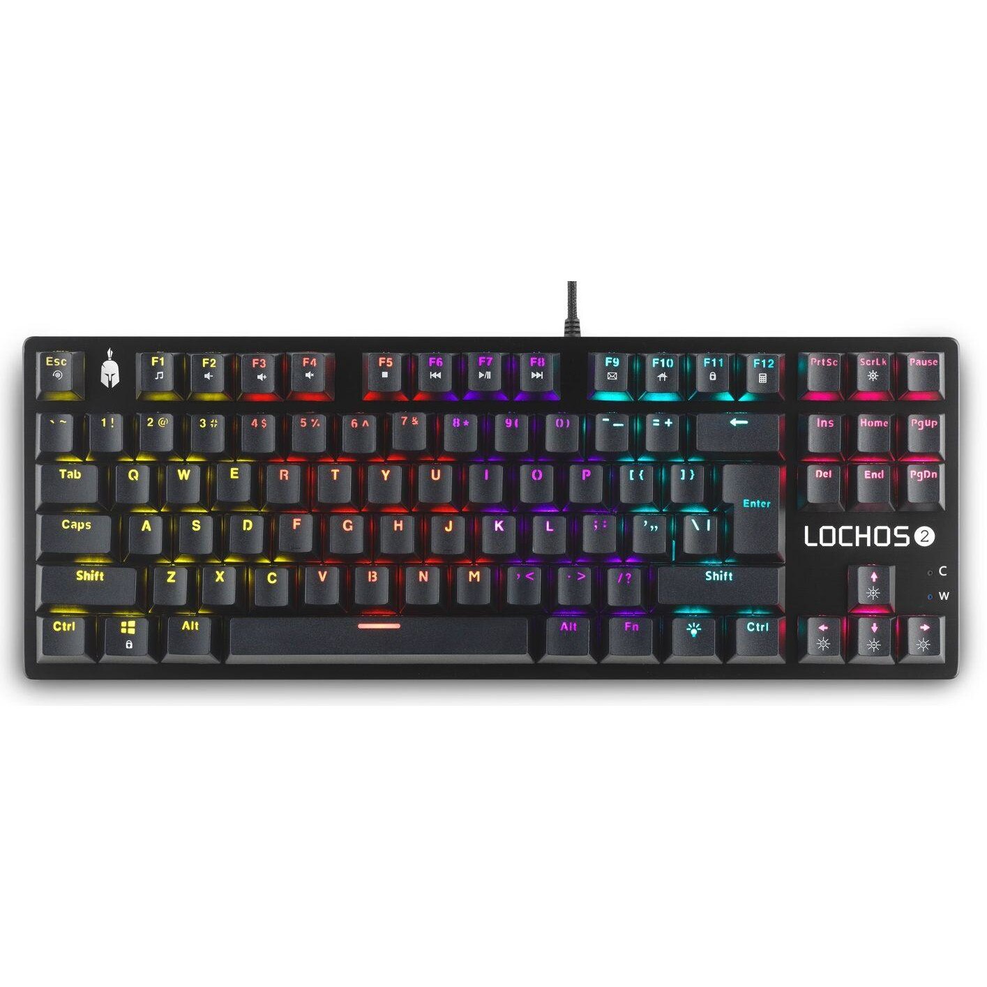 Клавиатура Геймърска механична клавиатура Spartan Gear Lochos 2 TKL ...