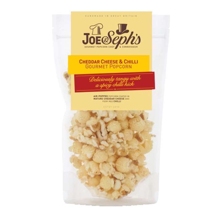Popcorn gourmet Joe&Sephs Cheddar Cheese & Chilli 80g