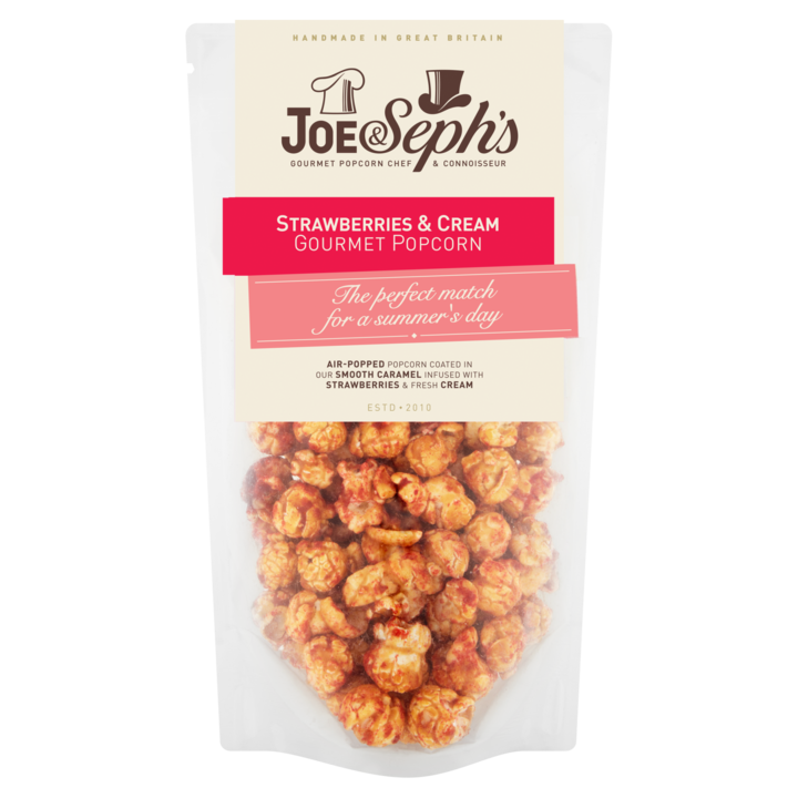 Popcorn gourmet Joe&Sephs Strawberries & Cream 80g