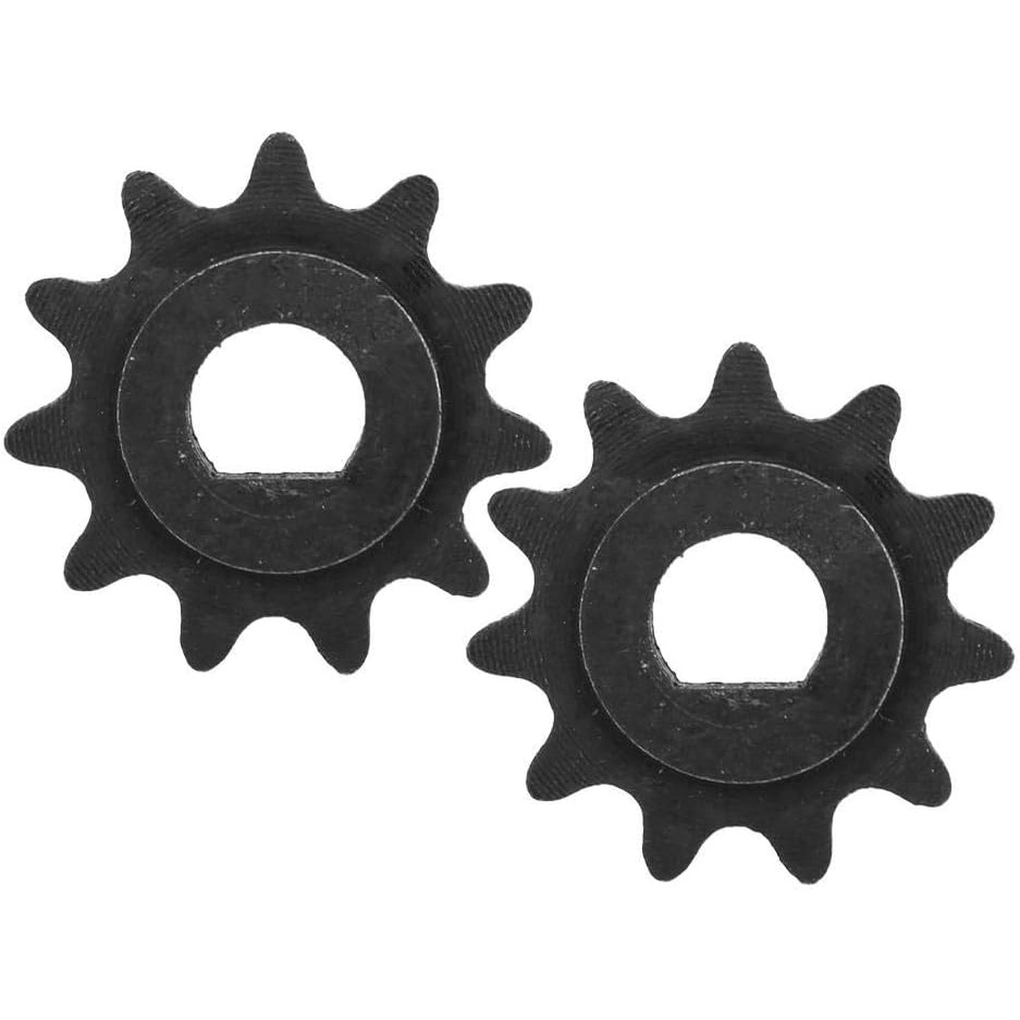 Set 2 pinioane scuter electric, Metal, 25h, 11 dinti, 8 mm, Negru