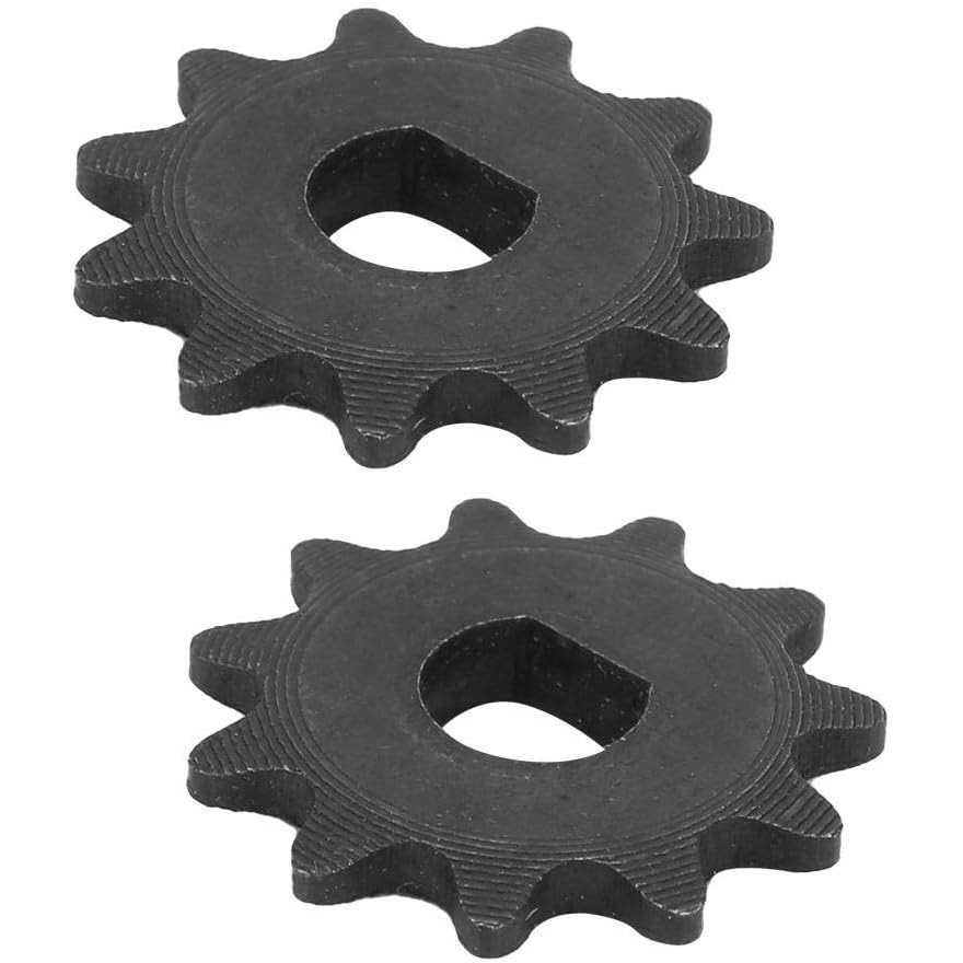 Set 2 pinioane scuter electric, Metal, 25h, 11 dinti, 8 mm, Negru