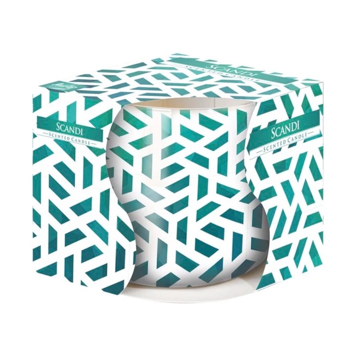 Lumanare Parfumata in Pahar Imprimat, Scandy, 22 Ore