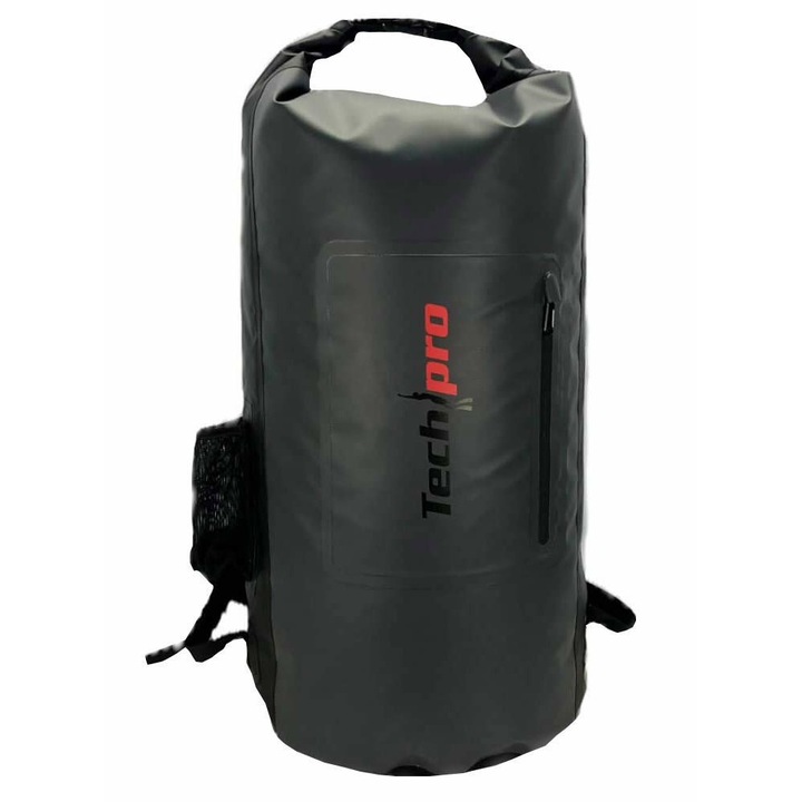 Rucsac drumetie, Tech Pro, 70 L, PVC, Impermeabil, Negru