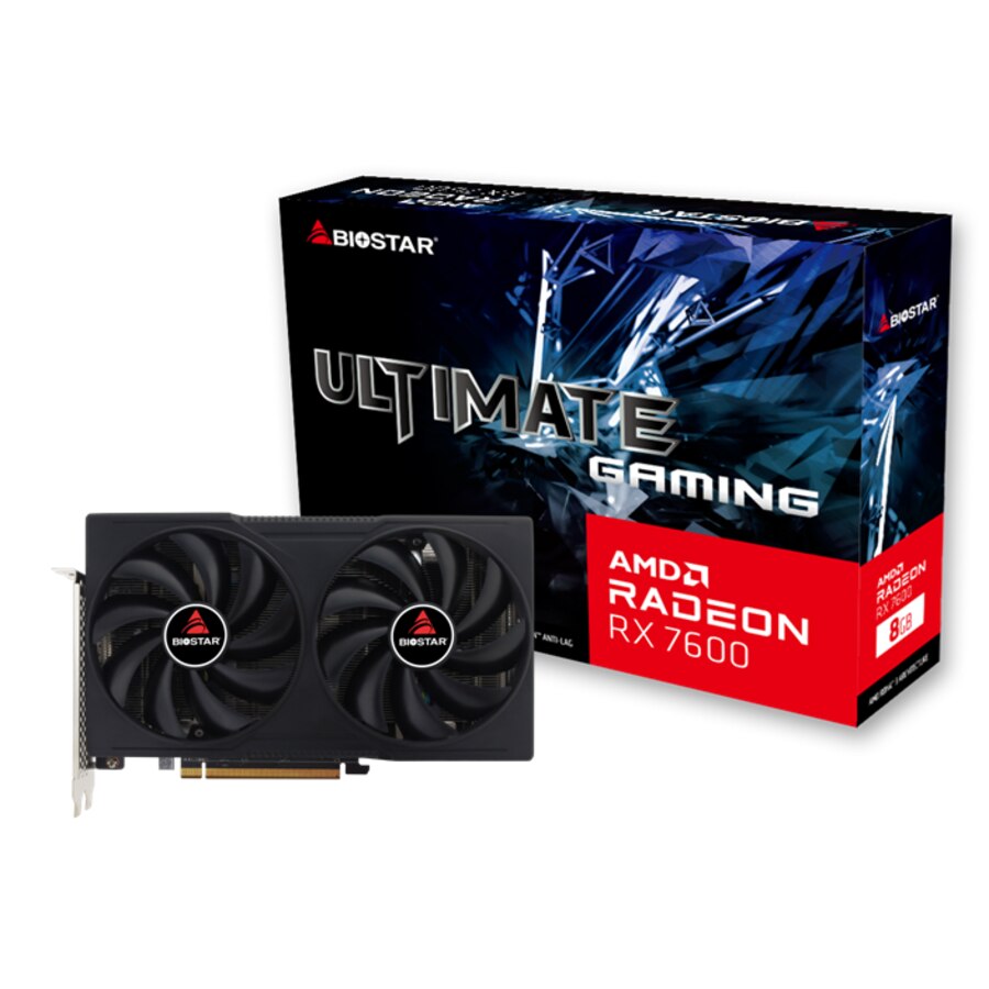 Placa video BIOSTAR Radeon RX 7600 Ultimate Gaming 8GB GDDR6 1‎28
