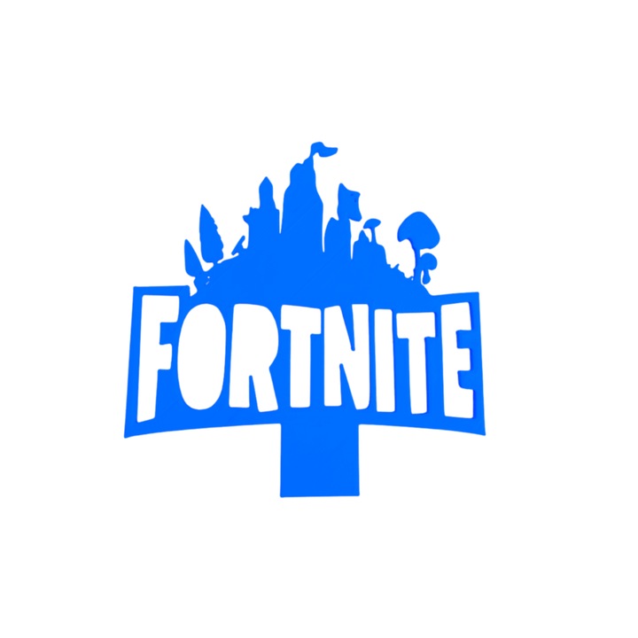 Tortadísz, játék ihlette "FORTNITE ADVENTURE" figura, 12,3 x 12 cm cm kék