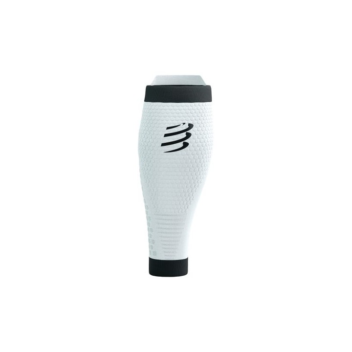 Jambiere compresie, CompresSport, R2 V3, Alb/Negru, T3