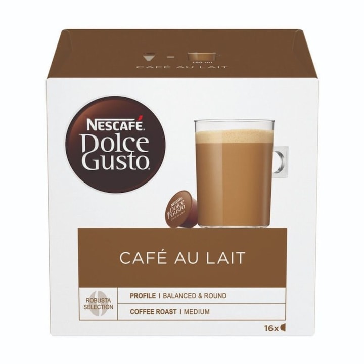 Комплект 3 х Капсули кафе NESCAFÉ® Dolce Gusto® Café Аu Lait, 48 капсули, 480 гр