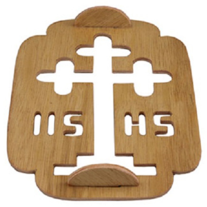 Set 3 x Tipar din Lemn Traforat Mare Nr. 2 - Cruce si IIS HR