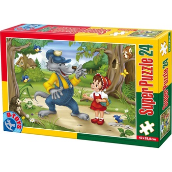 Puzzle D-Toys Super - Scufita Rosie, 24 piese Puzzle D-Toys Super - Scufita Rosie, 24 piese