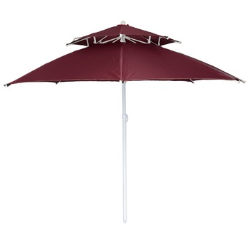 Umbrela plaja Kring, 2.20 m, Rosu inchis Umbrela plaja Kring, 2.20 m, Rosu inchis