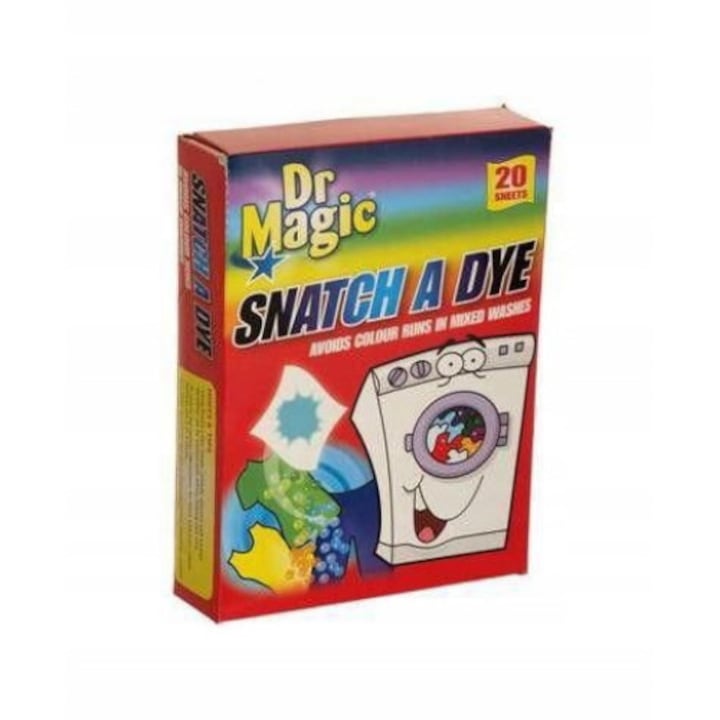 Set 20 servetele de rufe, Dr. Magic, Multicolor