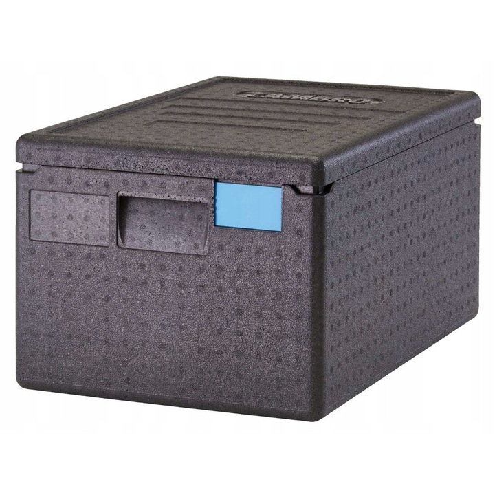 Cutie termoizolanta cu capac pentru transport alimentelor GN 1/1, CAMBRO, 46 l, 600x400x316 mm, spuma de piocelan, negru