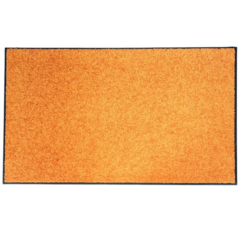 Covor intrare WASH&CLEAN, 80*120 cm, culoare portocalie
