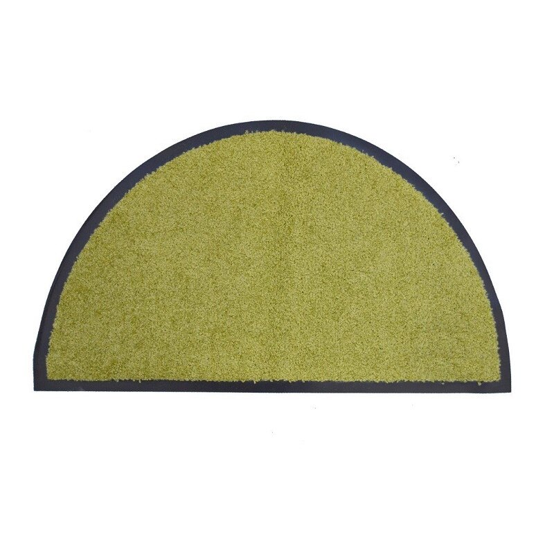 Covor semicircular WASH&CLEAN, 45*78 cm, culoare verde