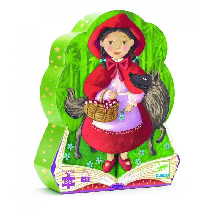 Puzzle Djeco Scufita rosie, 2-3 ani +