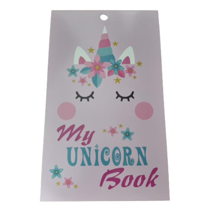 Album de stickere, model unicorn, 6 pagini
