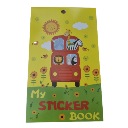 Album de stickere, model animale zoo, 6 pagini - eMAG.ro