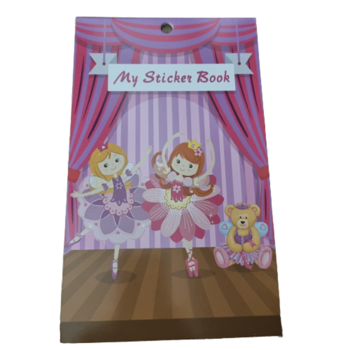 Album de stickere, model balerine, 6 pagini