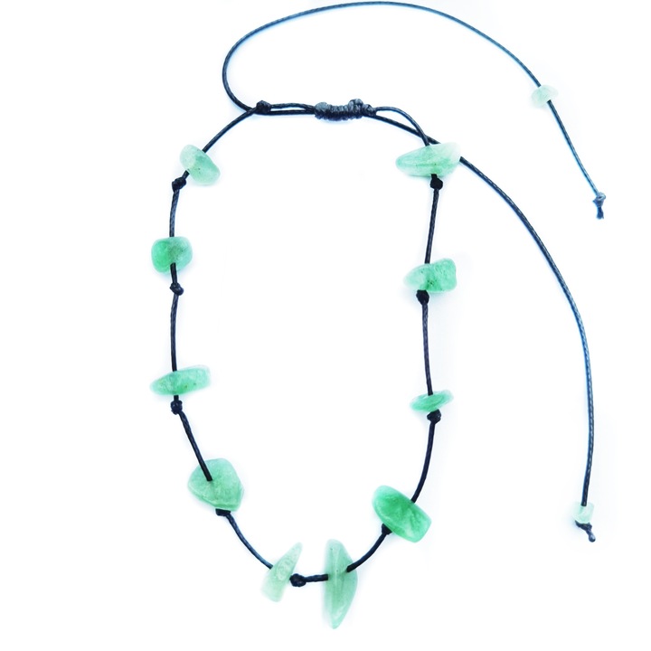 Bratara de picior Wild bracelets cu pietre semipretioase, jad