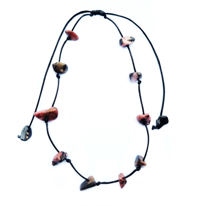 Bratara de picior Wild bracelets cu pietre semipretioase, rodonit