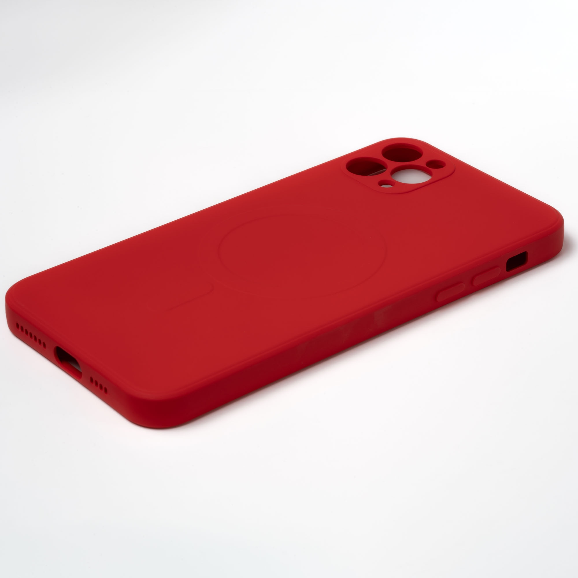 Husa pentru iPhone 11 Pro ZAFIT®, cu incarcare Magsafe, Silicon, Rosu