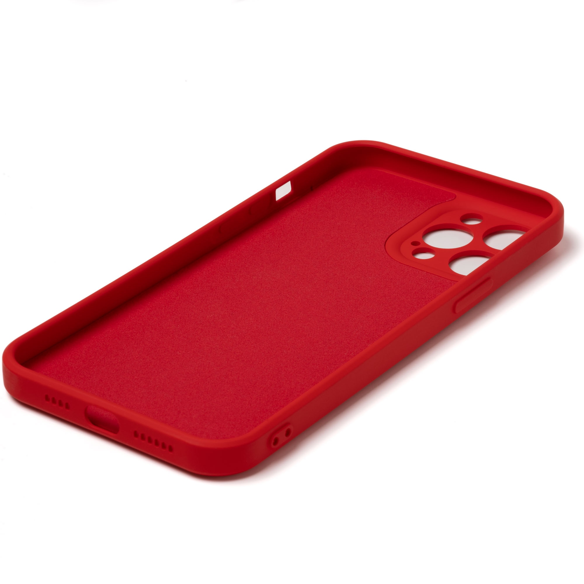 Husa pentru iPhone 12 Pro ZAFIT®, cu incarcare Magsafe, Silicon, Rosu