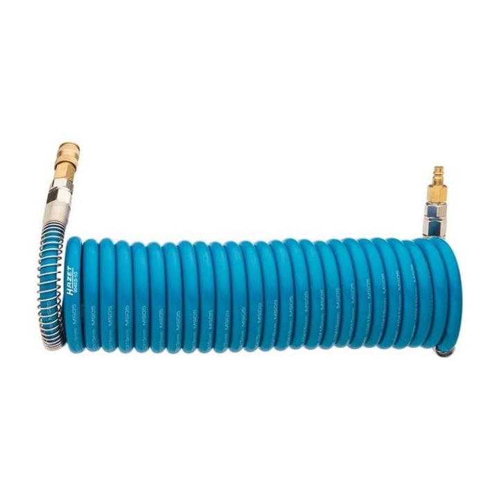 Furtun spiralat aer comprimat Hazet, lungime 7.62 metri, diametru furtun 10 mm, cupla 3/8 inch