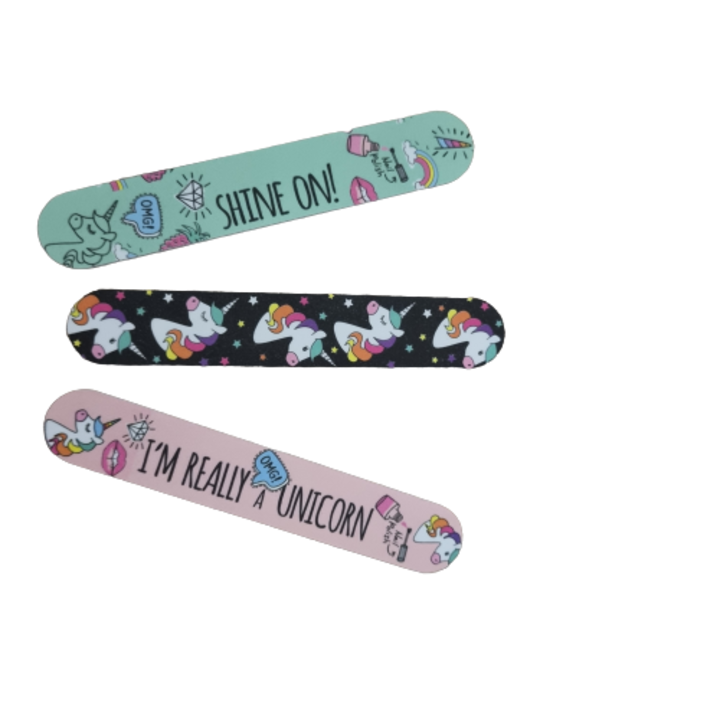 Set 3 pile cosmetice, model unicorn, multicolor, 12 cm