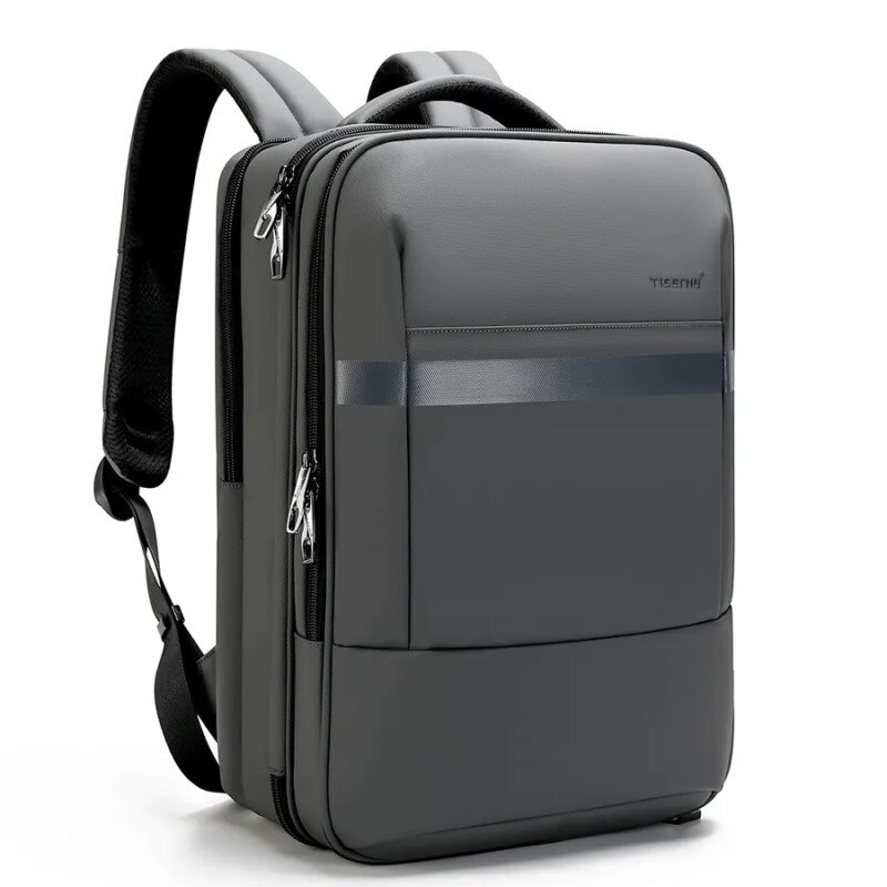 Rucsac laptop 15.6", business pentru calatorii, cu buzunar antifurt, Tigernu, 42x32x17,5 cm, Gri