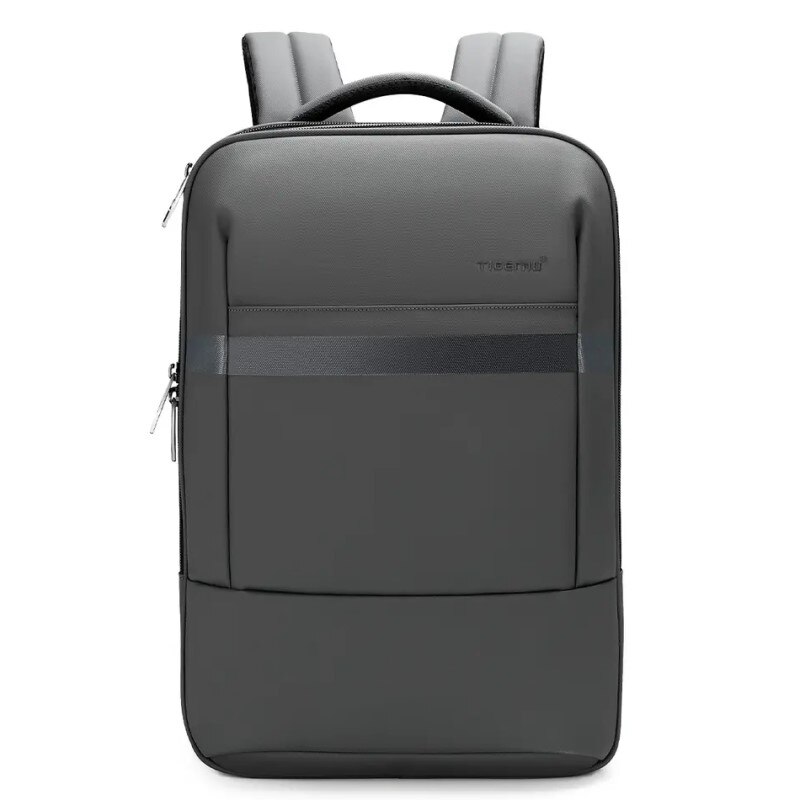 Rucsac laptop 15.6", business pentru calatorii, cu buzunar antifurt, Tigernu, 42x32x17,5 cm, Gri