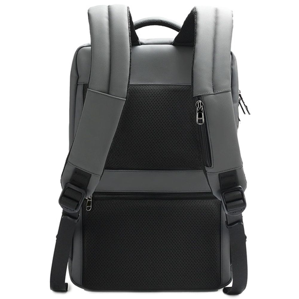 Rucsac laptop 15.6", business pentru calatorii, cu buzunar antifurt, Tigernu, 43x28x17,5 cm, Gri