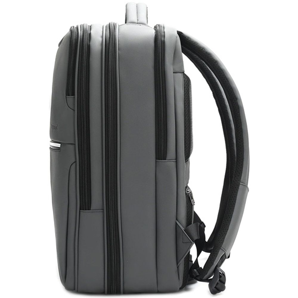 Rucsac laptop 15.6", business pentru calatorii, cu buzunar antifurt, Tigernu, 43x28x17,5 cm, Gri