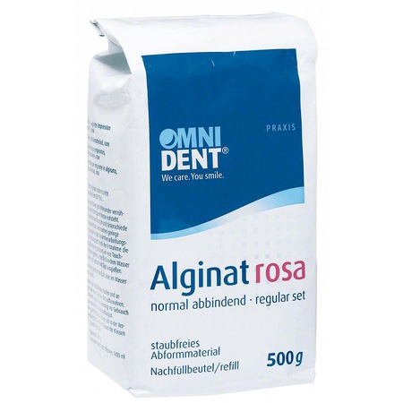 Алгинат на прах с нормална тапа, розов цвят, Omnident, 500 гр - eMAG.bg