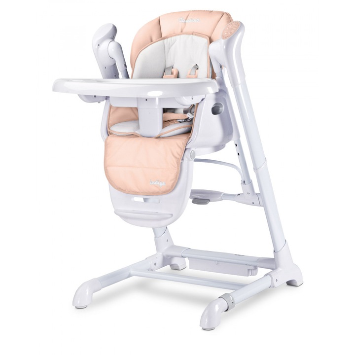 Стол маса с електрическа люлка Caretero Indigo 2 в 1 розов